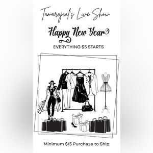 HAPPY NEW YEAR $5 SALE! JANUARY 3rd, 6PM